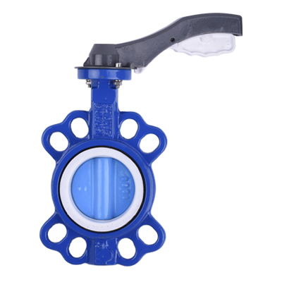 Wafer Butterfly Valve with PTFE Seal & Nylon co